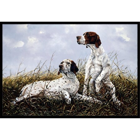 Carolines Treasures English Pointer by Michael Herring Indoor or Outdoor Mat- 18 x 27 HMHE0011MAT